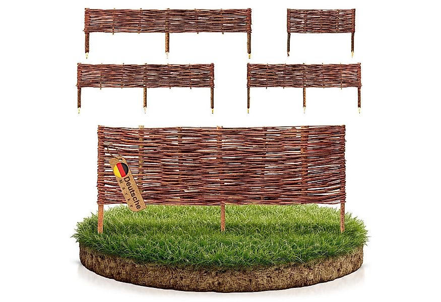 BooGardi Beetumrandung Beeteinfassung Weide, LxH: 60x10 cm, 5er Set, Beetbe günstig online kaufen