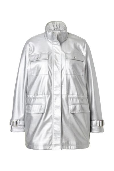 MIAMODA Lederjacke Jacke Lederoptik Tunnelzug in günstig online kaufen