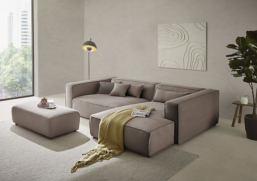 LeGer Home by Lena Gercke Ecksofa "PIARA XXL, L-Form, Schlaffunktion, Cord, günstig online kaufen
