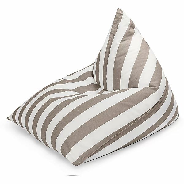 Sitting Point Sitzsack Calypso Santorin 300 l Taupe Streifen-Muster günstig online kaufen