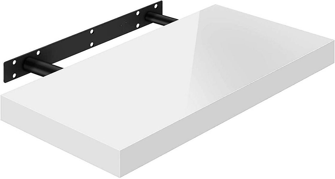 Woltu Wandregal, 1-tlg., Volato freischwebend Schweberegal Holz Board Weiß günstig online kaufen