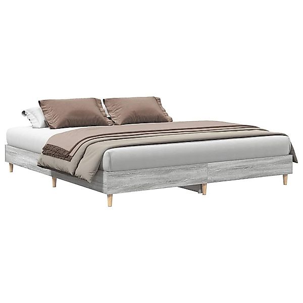 vidaXL Bett Bettgestell ohne Matratze Grau günstig online kaufen
