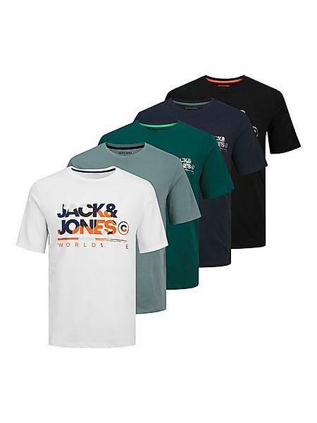 Jack & Jones Kurzarmshirt JJLUKE TEE SS CREW NECK 5PK MP (Packung, 5-tlg) günstig online kaufen