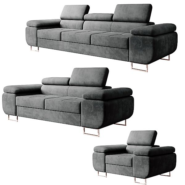 M-Punkt24 Polstergarnitur Miami, (3-3-1 Set, 3-1-1, günstig online kaufen
