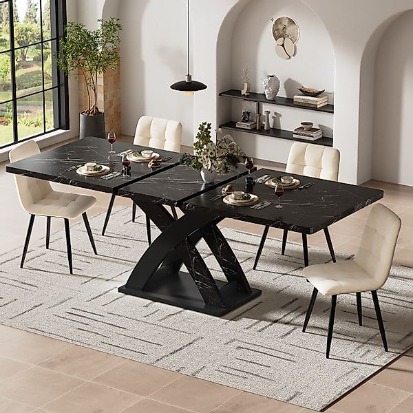 i@home Esstisch ausziehbarer Esstisch,Küchentisch, 120–160 cm günstig online kaufen