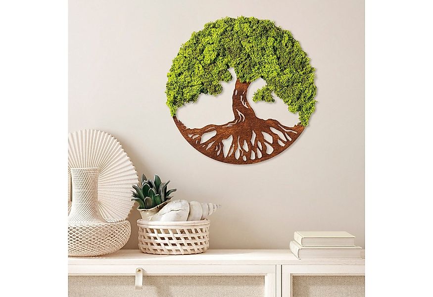 Wallity Wanddekoobjekt Handgefertigtes Moosbild – Natürliche Wanddekoration günstig online kaufen