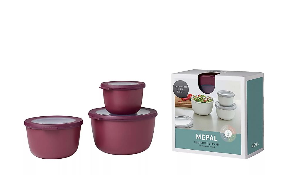 Mepal Multischüssel-Set, 3-teilig / 0,5l, 1,0l, 2,0l  Cirqula - lila/violet günstig online kaufen