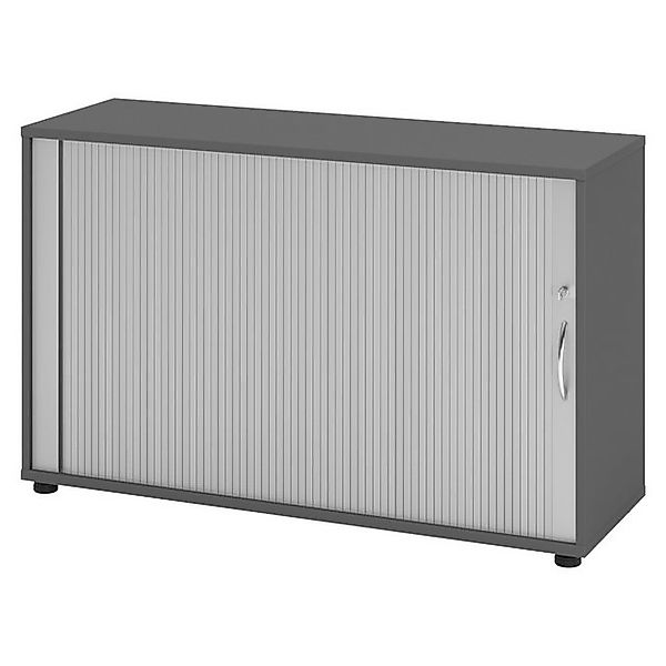 bümö Aktenschrank Rollladenschrank office - 2 Ordnerhöhen Dekor: Graphit/Si günstig online kaufen