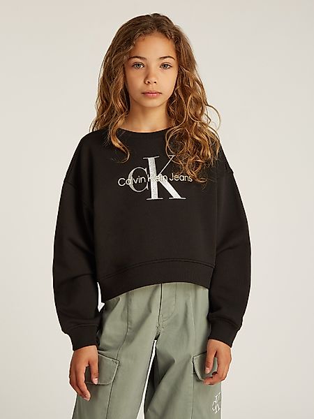 Calvin Klein Jeans Sweatshirt GLITTER MONOLOGO günstig online kaufen