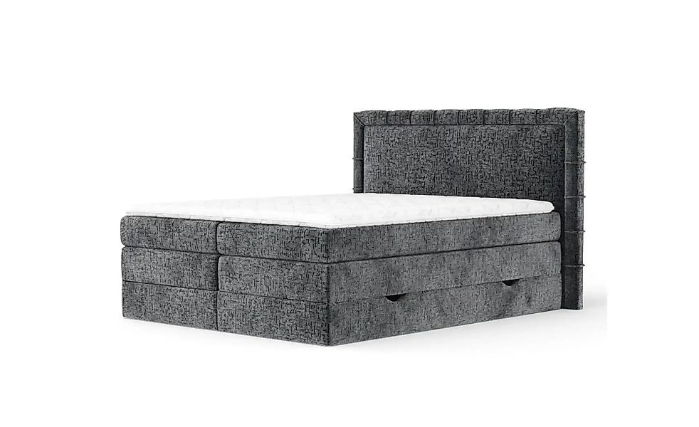 Boxspringbett mit Stauraum   ¦ grau ¦ Maße (cm): B: 207 H: 123 Betten > Kom günstig online kaufen