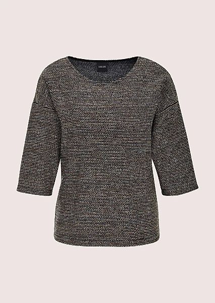 MADELEINE Langarmshirt "Shirt Sweatshirt mit Halbarm, Glanzgarn" Leicht sch günstig online kaufen