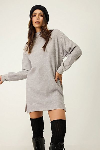 No Matter What Midikleid Weiches, schlichtes Kleid mit halbem Rollkragen günstig online kaufen