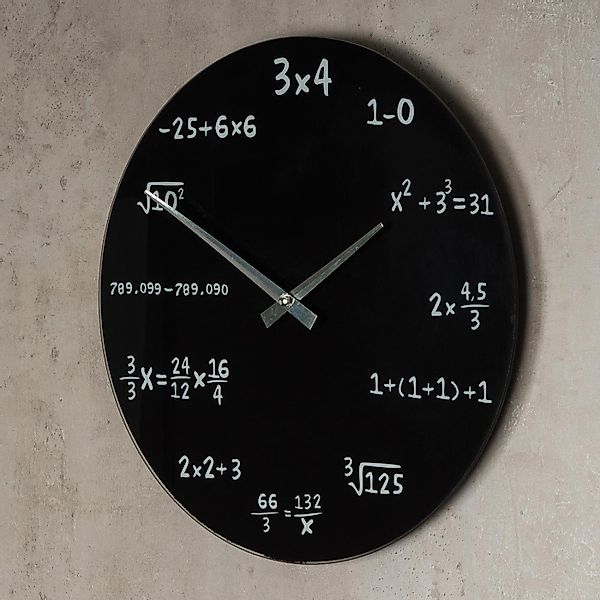 Levandeo® Wanduhr (Wanduhr Glas 35cm rund günstig online kaufen