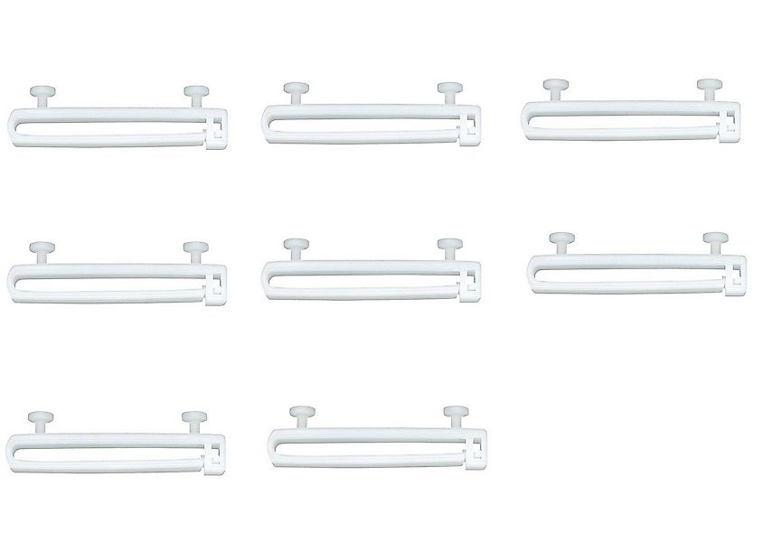 Clever-Kauf-24 Schlaufengleiter 8 tlg. Schlaufengleiter mit Flachkopf, weiß günstig online kaufen