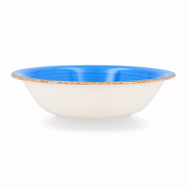 Salatschüssel Quid Vita Aus Keramik Blau (23 Cm) (pack 6x) günstig online kaufen