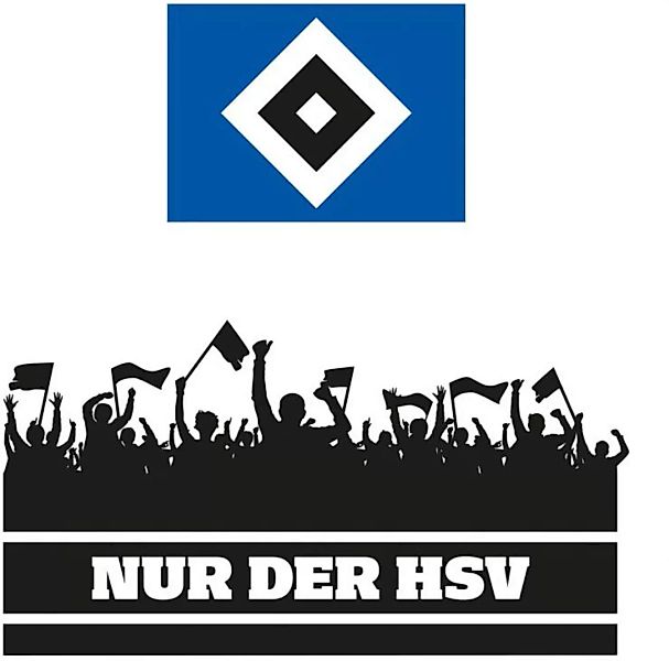 Wall-Art Wandtattoo "Nur der HSV Fans und Logo", (1 St.) günstig online kaufen