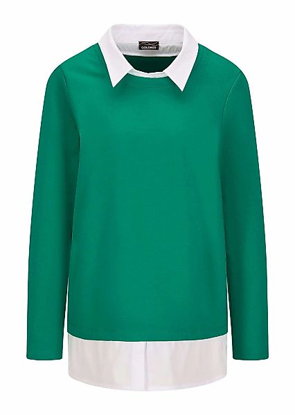 GOLDNER Langarmshirt "Kurzgröße Elegantes 2-in-1 Business-Oberteil" Hemdkra günstig online kaufen