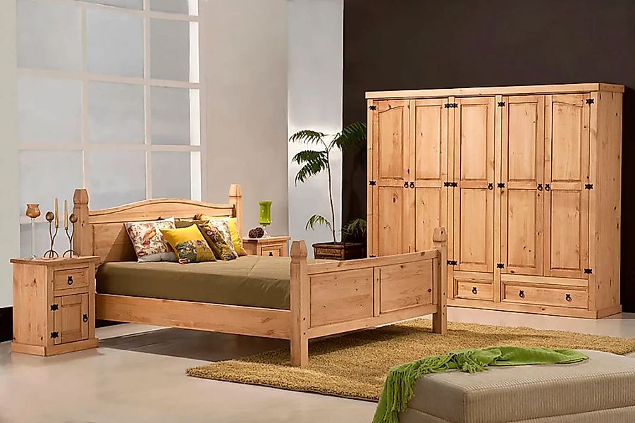 Möbilia Bettgestell mit sichtbarer Maserung günstig online kaufen