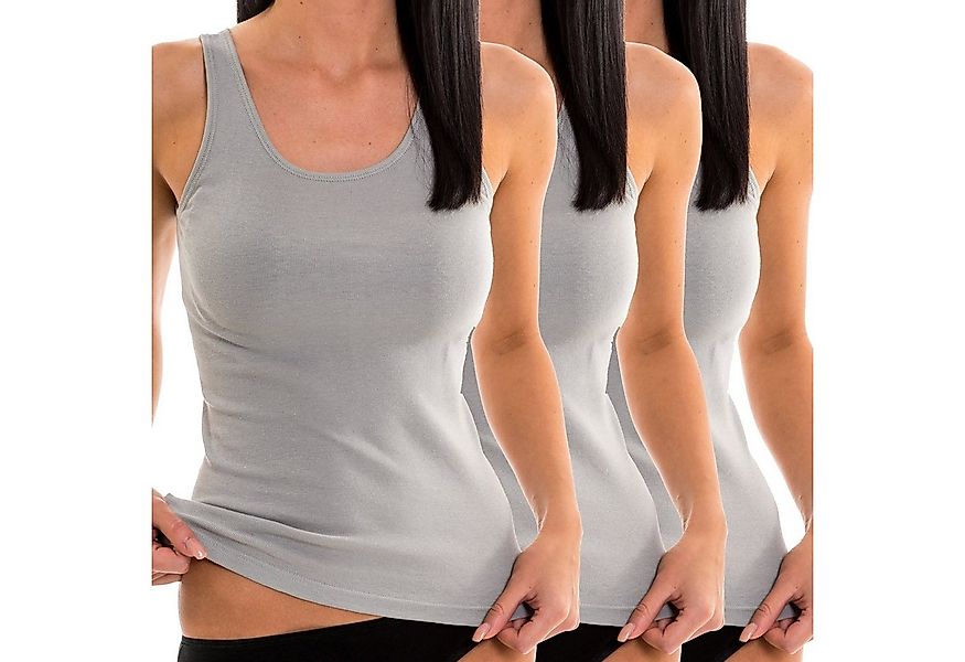 HERMKO Achseltop 1310 (Pack, 3er) Tank Top, Achselhemd, 100 % Bio-Baumwolle günstig online kaufen