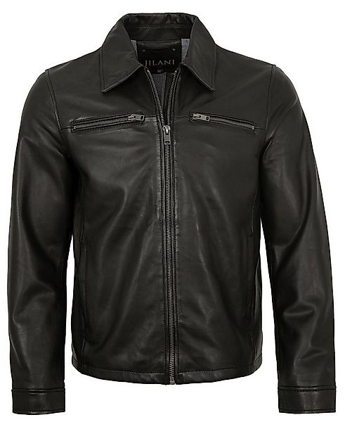 Jilani Lederjacke Leon Jilani - Herren Lederjacke Lammnappa schwarz günstig online kaufen