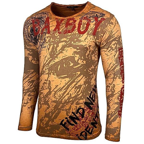 Baxboy Longshirt Baxboy Herren Longsleeve T-Shirt Moderner Männer Langarmsh günstig online kaufen