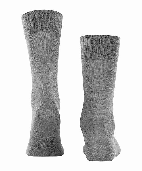 FALKE Sensitive Malaga Herren Socken, 43-46, Grau, Uni, Baumwolle, 14646-33 günstig online kaufen
