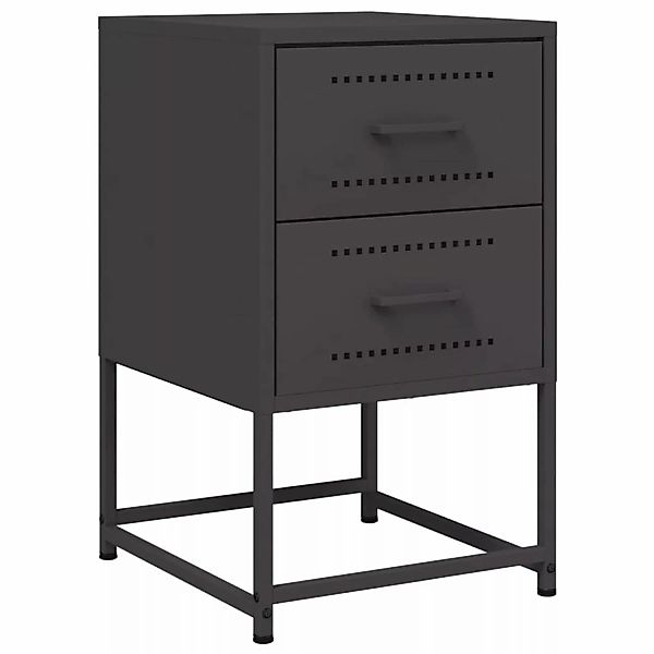 vidaXL Nachttisch Nachttisch Schwarz 36x39x60,5 cm günstig online kaufen