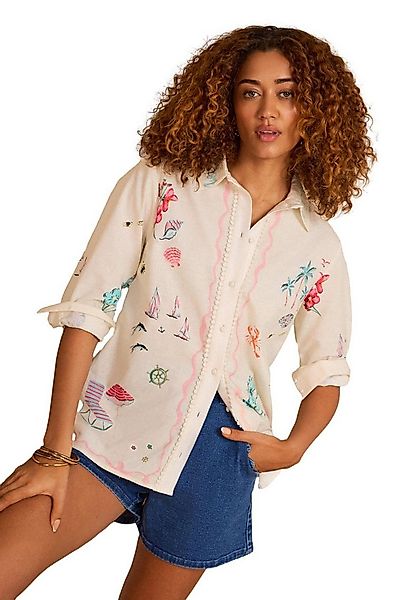 Love & Roses Langarmhemd Love & Roses Durchgeknöpftes Langarmhemd mit Print günstig online kaufen