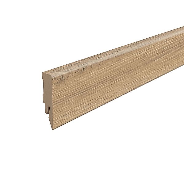 Egger Sockelleiste L649 Kubisch für Fußboden Livingston 6 cm Eiche Natur günstig online kaufen