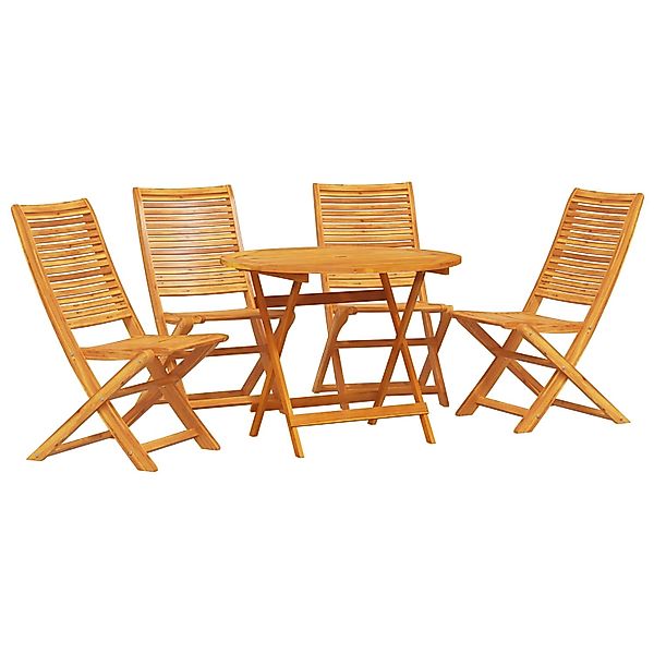vidaXL 5-tlg Garten-Essgruppe Massivholz Akazie 3375700 günstig online kaufen