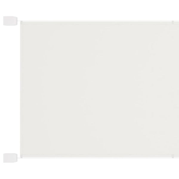 furnicato Senkrechtmarkise Weiß 60x1200 cm Oxford-Gewebe günstig online kaufen