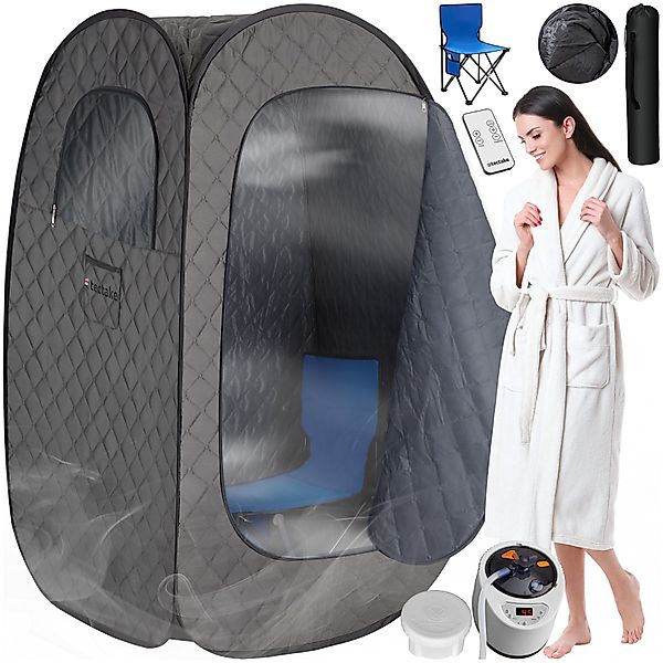 tectake Sauna Mobile Dampfsauna ThermaLuxe I, günstig online kaufen