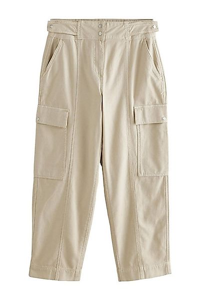 Next Stoffhose Cargohose mit Barrel-Bein aus Baumwolle, Kurzgröße (1-tlg) günstig online kaufen
