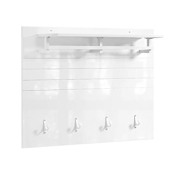 SoBuy Wandgarderobe Garderobenleiste mit Regal und Haken Garderobenpaneel f günstig online kaufen