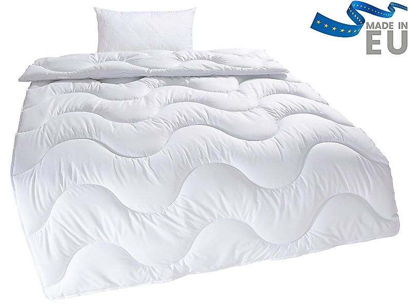 my home Microfaserbettdecke + Microfaserkissen "Mailo, Bettdecke 135x200 cm günstig online kaufen