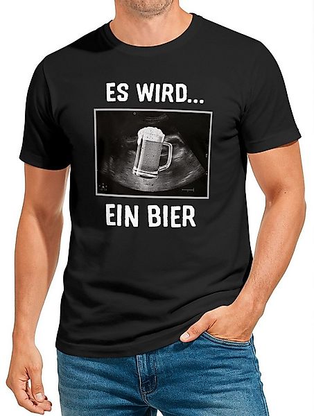 MoonWorks Print-Shirt Herren T-Shirt Männer Bier Alkohol Spruch Partyshirt günstig online kaufen