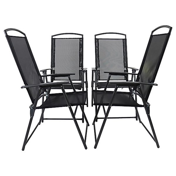 VCM Klappsessel 4er Set anthrazit Metall B/H/T: ca. 61x105x56 cm günstig online kaufen