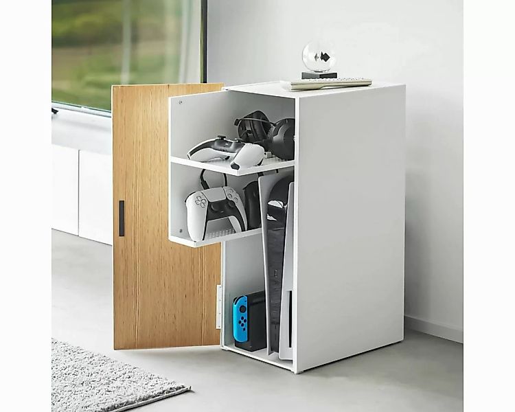 Yamazaki Beistellschrank "Tower" Schrank für Spielekonsole 24x60x36cm zur O günstig online kaufen