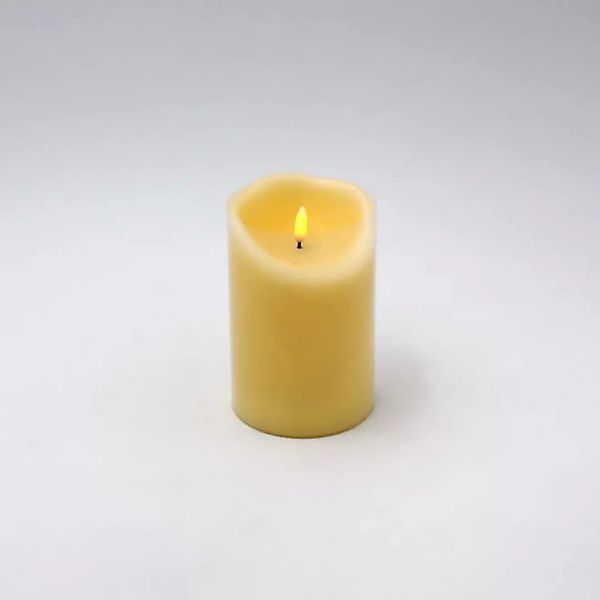 LED Kerze 3D Flame 10x15 cm Creme von Werner Voss günstig online kaufen