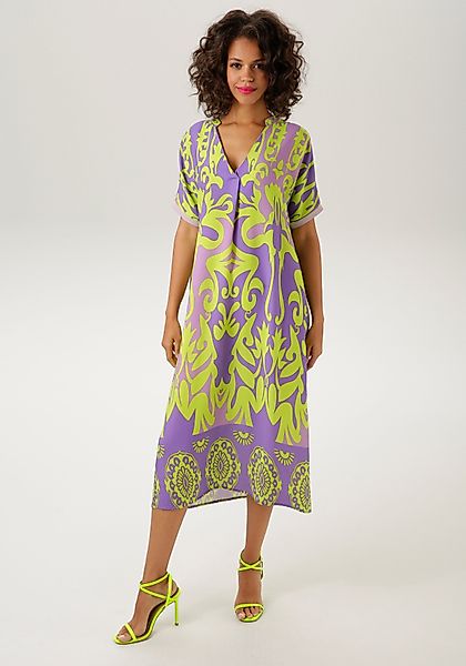 Aniston CASUAL Blusenkleid mit graphischem Druck günstig online kaufen