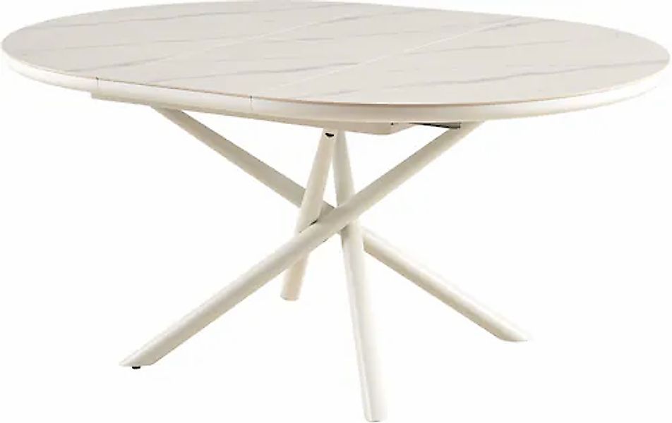 SalesFever Esstisch »Stuttgart«, rund, Keramik, ausziehbar auf 120 - 160 cm günstig online kaufen
