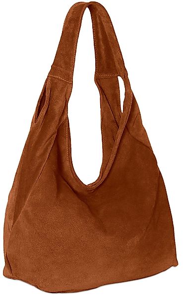 Caspar Schultertasche Große Damen Ledertasche Hobo günstig online kaufen
