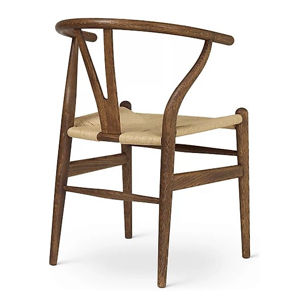 Carl Hansen - CH24 Wishbone Chair Gestell Eiche - Eiche rauchfarbig geölt/G günstig online kaufen