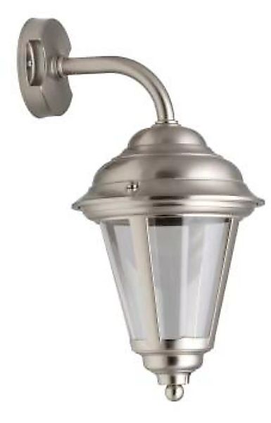 Außenwandlampe Messing in Nickel Rustikal Haus Hof günstig online kaufen