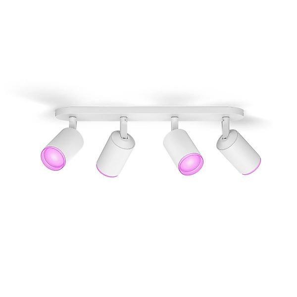 Philips Hue LED-Spot Fugato 4-flammig White & Color Ambiance Weiß 42 x 15,3 günstig online kaufen