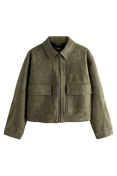 Next Lederimitatjacke Hemdjacke mit Reißverschluss aus günstig online kaufen