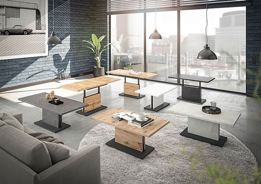 Mäusbacher Couchtisch Lift Couchtisch, höhenverstellbar 56-75cm, Breite Tis günstig online kaufen