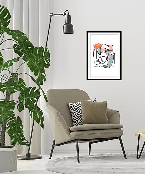 queence Bild »Alea«, Abstrakt-Kunst-Figuren-Gemälde, HD Premium Poster-Druc günstig online kaufen
