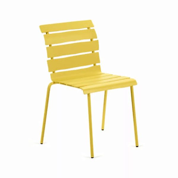 Stapelbarer Stuhl Aligned metall gelb / By Maarten Baas - Aluminium - valer günstig online kaufen