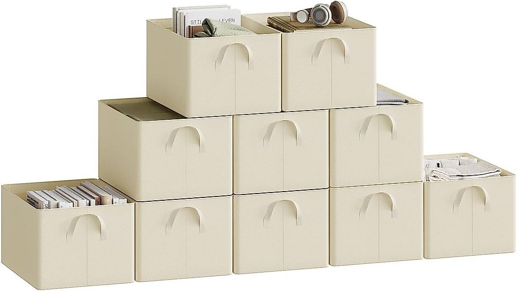 Woltu Aufbewahrungsbox (10 St), mit Griffen, für Schlafzimmer, Arbeitszimme günstig online kaufen